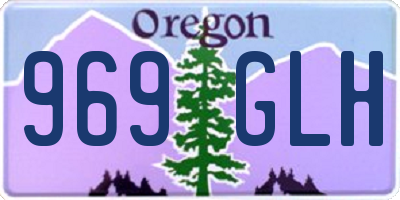 OR license plate 969GLH