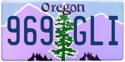 OR license plate 969GLI