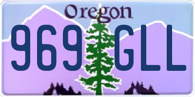 OR license plate 969GLL