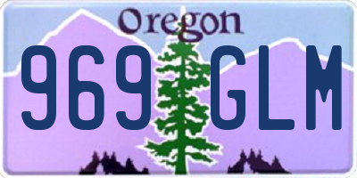 OR license plate 969GLM