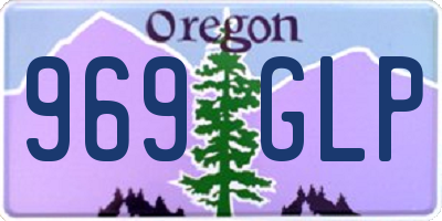 OR license plate 969GLP
