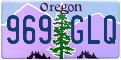 OR license plate 969GLQ