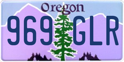 OR license plate 969GLR