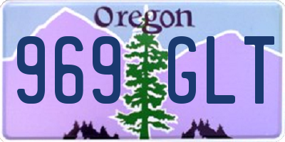 OR license plate 969GLT