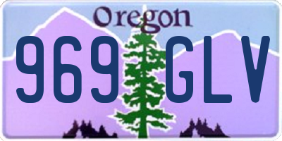 OR license plate 969GLV
