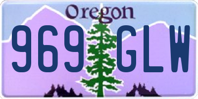 OR license plate 969GLW