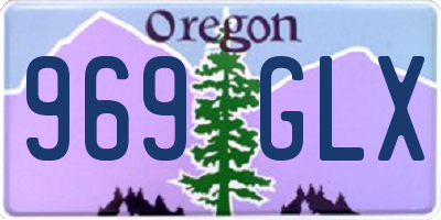 OR license plate 969GLX