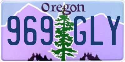 OR license plate 969GLY