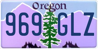 OR license plate 969GLZ
