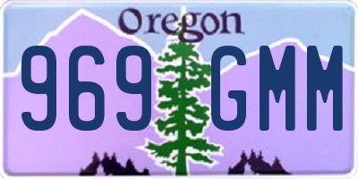 OR license plate 969GMM