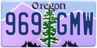 OR license plate 969GMW