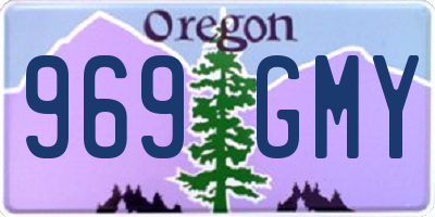 OR license plate 969GMY
