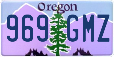 OR license plate 969GMZ