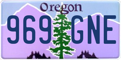 OR license plate 969GNE