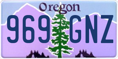 OR license plate 969GNZ