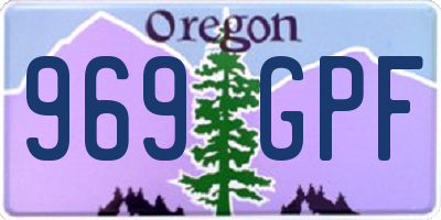 OR license plate 969GPF