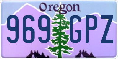 OR license plate 969GPZ
