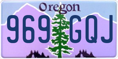 OR license plate 969GQJ
