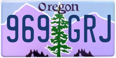 OR license plate 969GRJ