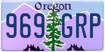 OR license plate 969GRP