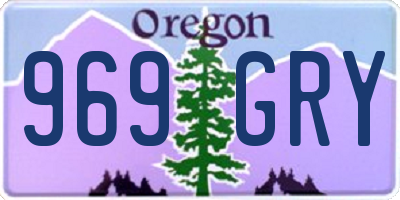 OR license plate 969GRY