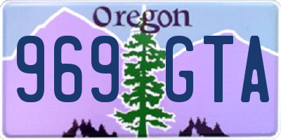 OR license plate 969GTA