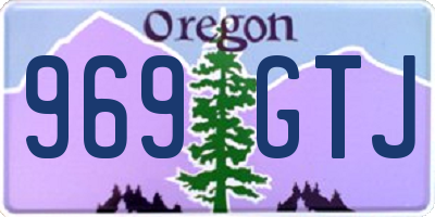 OR license plate 969GTJ