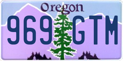 OR license plate 969GTM