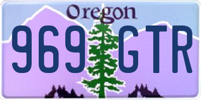 OR license plate 969GTR