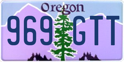 OR license plate 969GTT