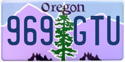 OR license plate 969GTU