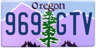 OR license plate 969GTV