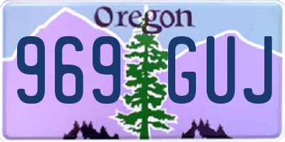 OR license plate 969GUJ