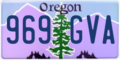 OR license plate 969GVA