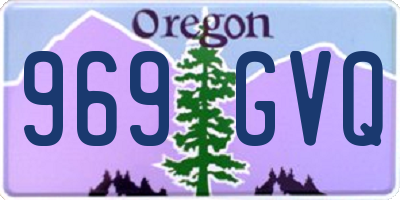 OR license plate 969GVQ