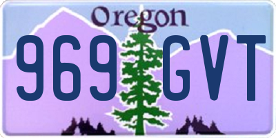 OR license plate 969GVT