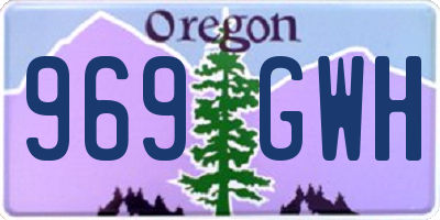 OR license plate 969GWH