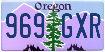OR license plate 969GXR
