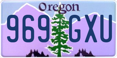 OR license plate 969GXU