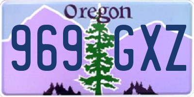 OR license plate 969GXZ