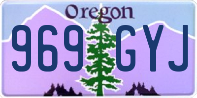 OR license plate 969GYJ