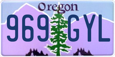 OR license plate 969GYL