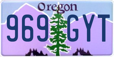 OR license plate 969GYT