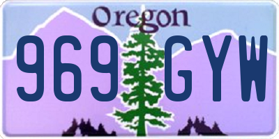 OR license plate 969GYW