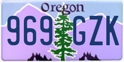 OR license plate 969GZK