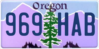 OR license plate 969HAB