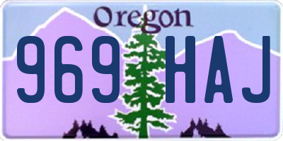 OR license plate 969HAJ