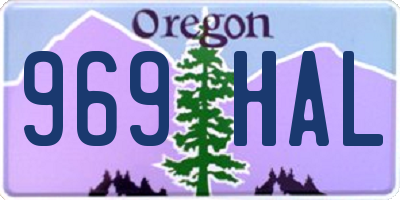 OR license plate 969HAL