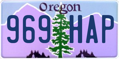 OR license plate 969HAP