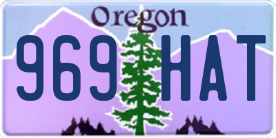 OR license plate 969HAT